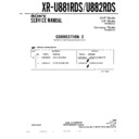 Sony XR-U881RDS, XR-U882RDS (serv.man4) Service Manual