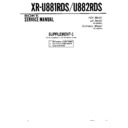 xr-u881rds, xr-u882rds service manual