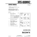 Sony XRS-888MK2 Service Manual