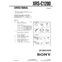 Sony XRS-C1200 Service Manual