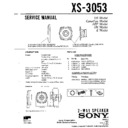 xs-3053 service manual