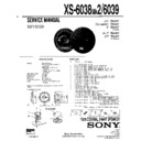 Sony XS-6038MK2 (serv.man2) Service Manual