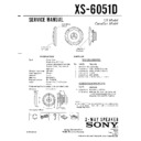 Sony XS-6051D (serv.man2) Service Manual