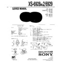 Sony XS-6928MK2 Service Manual