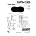 Sony XS-6938MK2 Service Manual