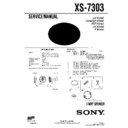 Sony XS-7303 Service Manual