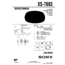 Sony XS-7693 Service Manual