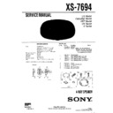 Sony XS-7694 Service Manual