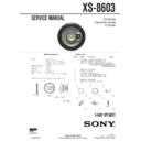 xs-8603 service manual