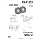 xs-a1013 service manual