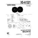 xs-a1321 service manual