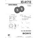 xs-a1713 service manual