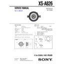 xs-a826 service manual