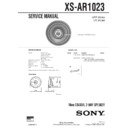 xs-ar1023 service manual