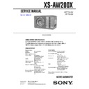 xs-aw200x service manual