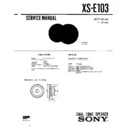 Sony XS-E103 (serv.man2) Service Manual