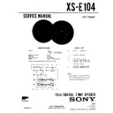 xs-e104 service manual