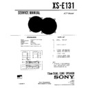xs-e131 service manual