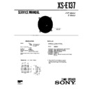 Sony XS-E137 (serv.man2) Service Manual