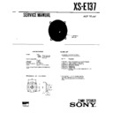 Sony XS-E137 Service Manual