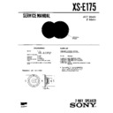 Sony XS-E175 (serv.man2) Service Manual
