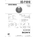 xs-f1010 service manual