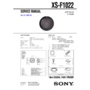xs-f1022 service manual