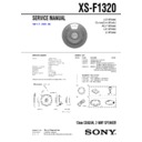 xs-f1320 service manual