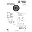 xs-f1721 service manual
