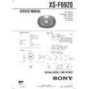 xs-f6920 service manual