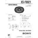 xs-f6921 service manual