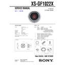 xs-gf1022x service manual