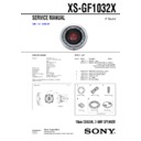 xs-gf1032x service manual