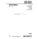xs-gs1 service manual