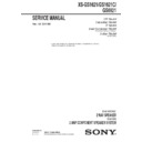 Sony XS-GS1621 Service Manual