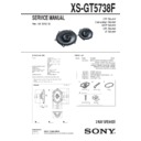 Sony XS-GT5738F Service Manual