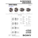 Sony XS-GT6037X Service Manual