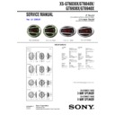 Sony XS-GT6038X Service Manual
