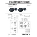 xs-gt6930r service manual