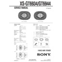 Sony XS-GT6934 Service Manual