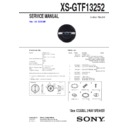 Sony XS-GTF13252 Service Manual