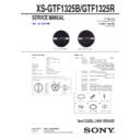 Sony XS-GTF1325B Service Manual