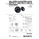 Sony XS-GTF1327 Service Manual