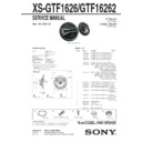 Sony XS-GTF1626 Service Manual