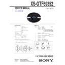 Sony XS-GTF69352 Service Manual