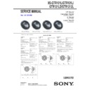 Sony XS-GTR101L Service Manual