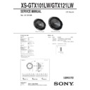 Sony XS-GTX101LW Service Manual
