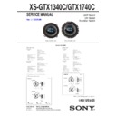 Sony XS-GTX1340C Service Manual