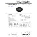 Sony XS-GTX6930L Service Manual