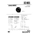 Sony XS-H05 Service Manual